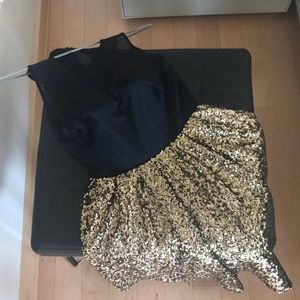 beautiful gold sparkly dress